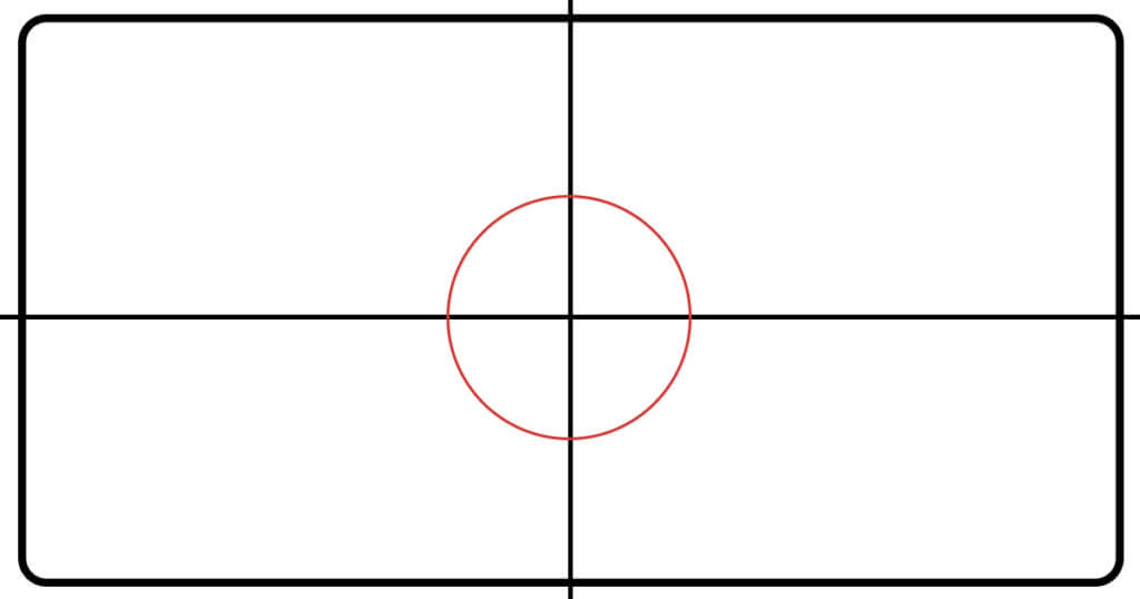 構図 日の丸構図のイラスト 見せたいものを分かりやすく配置できてインパクトも出せる構図 Renkoma Lab