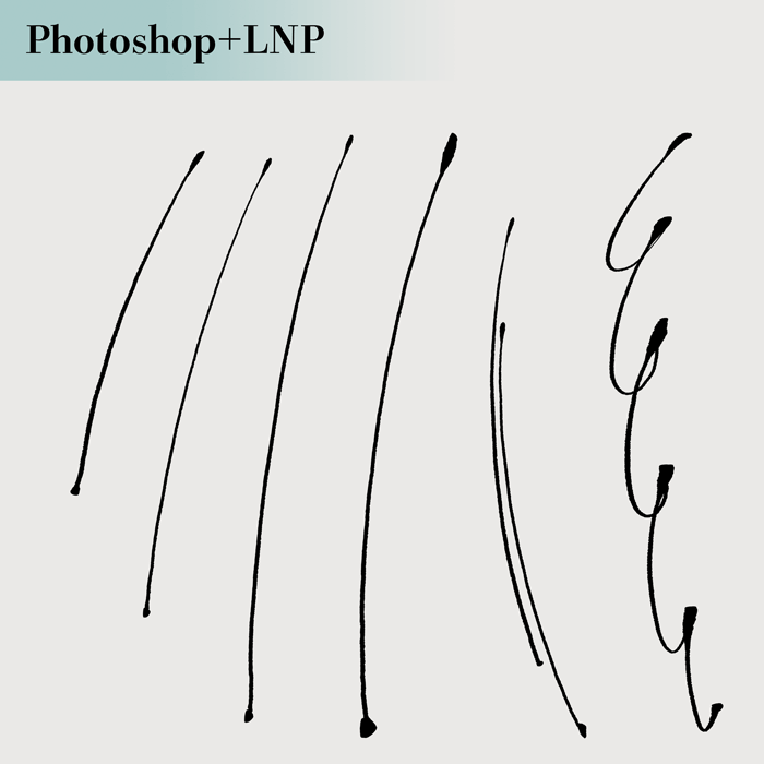 万年筆のようなインク溜まりのあるブラシをphotoshopでも再現する方法 Renkoma Lab